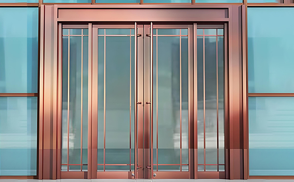 玛纳斯玻璃地弹门